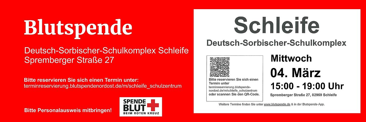Blutspende Schleife, 04.03.2026