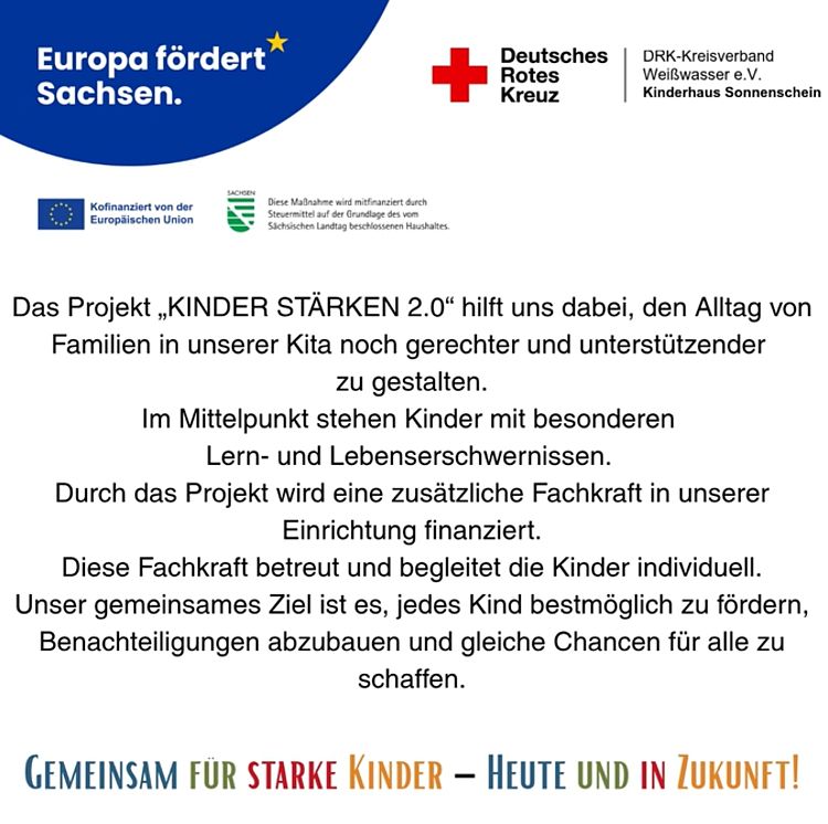 Kinder stärken 2.0 Ansprechpartnerin: Frau Heike Marko